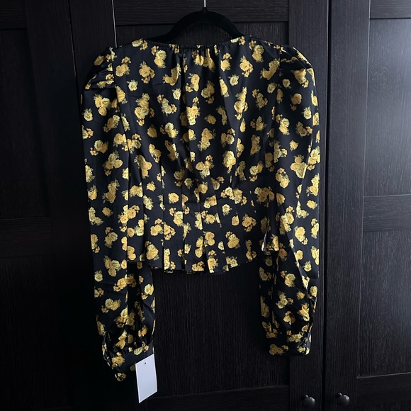 For Love and Lemons Elisa Floral Print Top Blouse - Picture 15 of 15